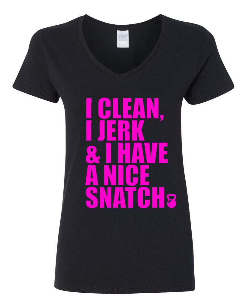 V-Neck Women's Kettlebell Workout T-Shirt - Funny Gym & CrossFit Tee for Weightlifting, Powerlifting & Fitness Enthusiasts | Perfect for Training, Workouts & Gym Motivation