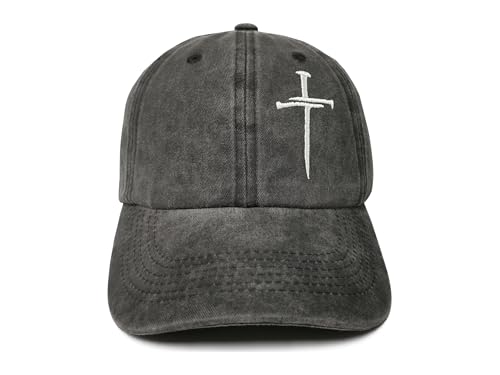 Three Nails Cross (Washed Black)