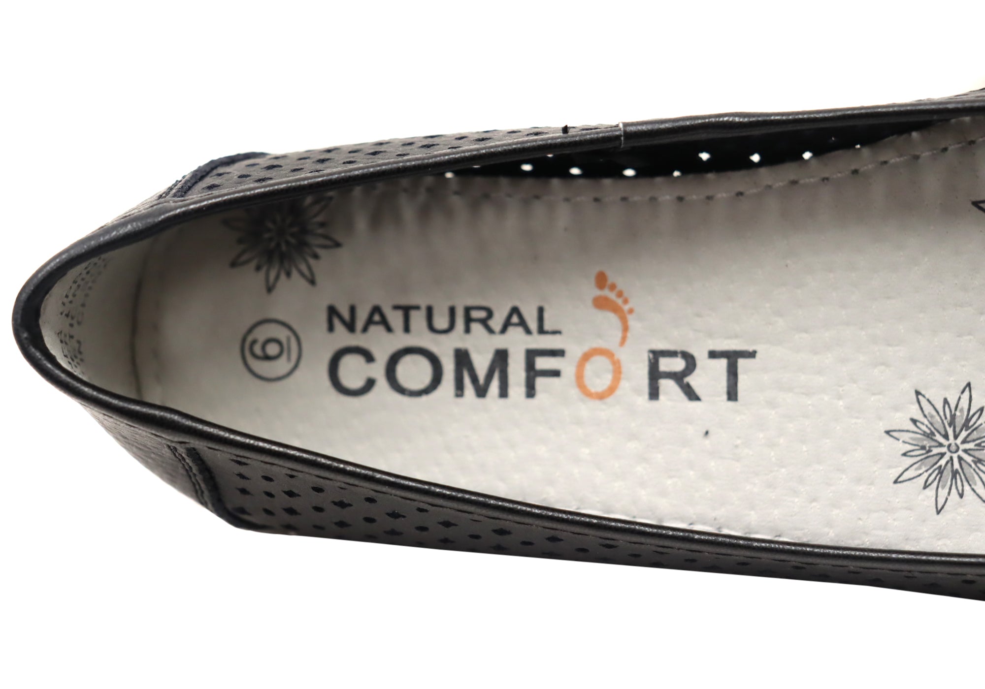 Natural Comfort Women's Genuine Leather Comfortable Walking Shoes - Perfect for Casual Wear, Office & Travel
