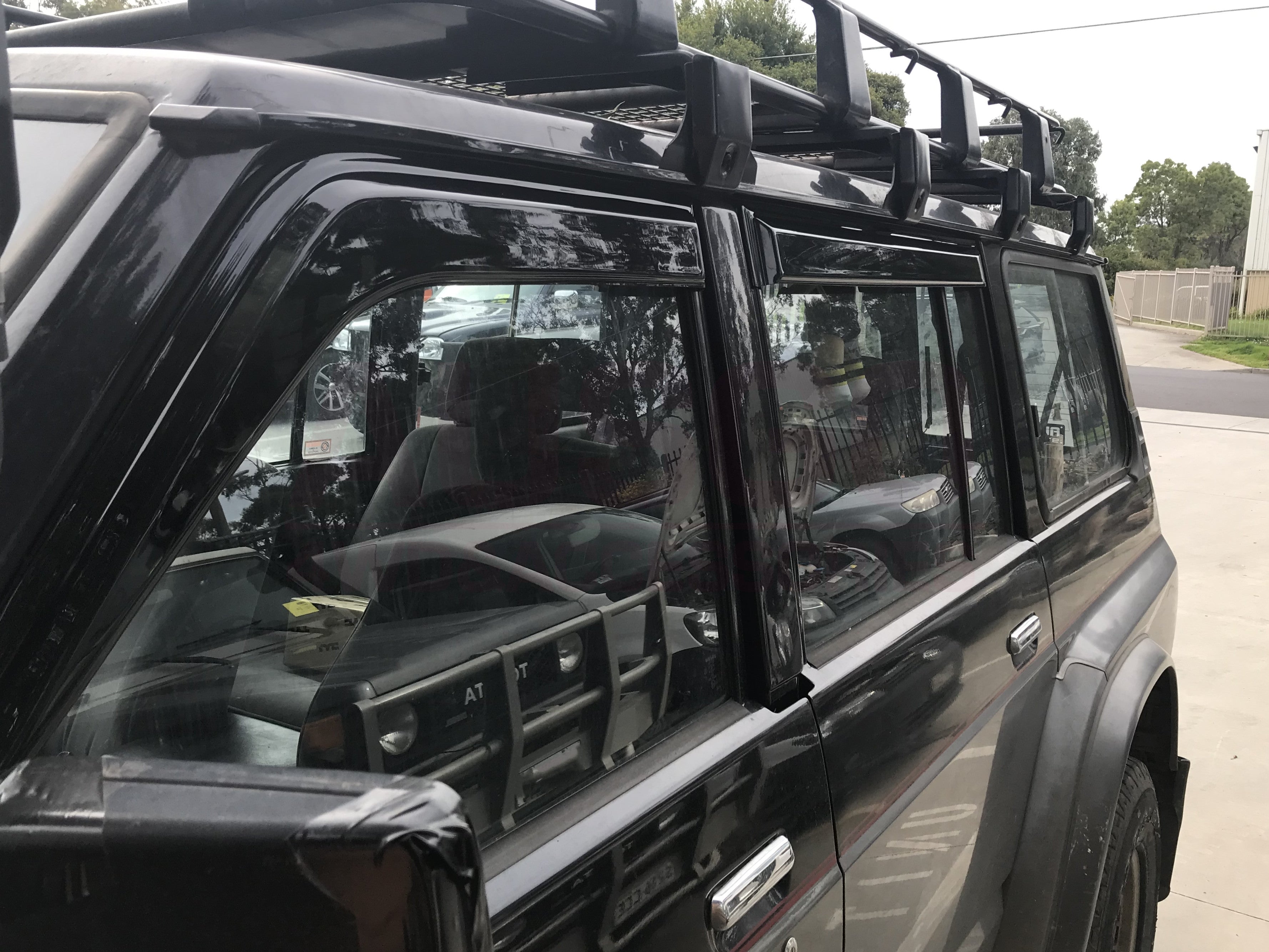 Premium Weather Shields for Nissan Patrol Y60 GQ (1988-1997) - Durable Auto Mirror Rain Guards - Perfect for Off-Roading & All-Weather Protection