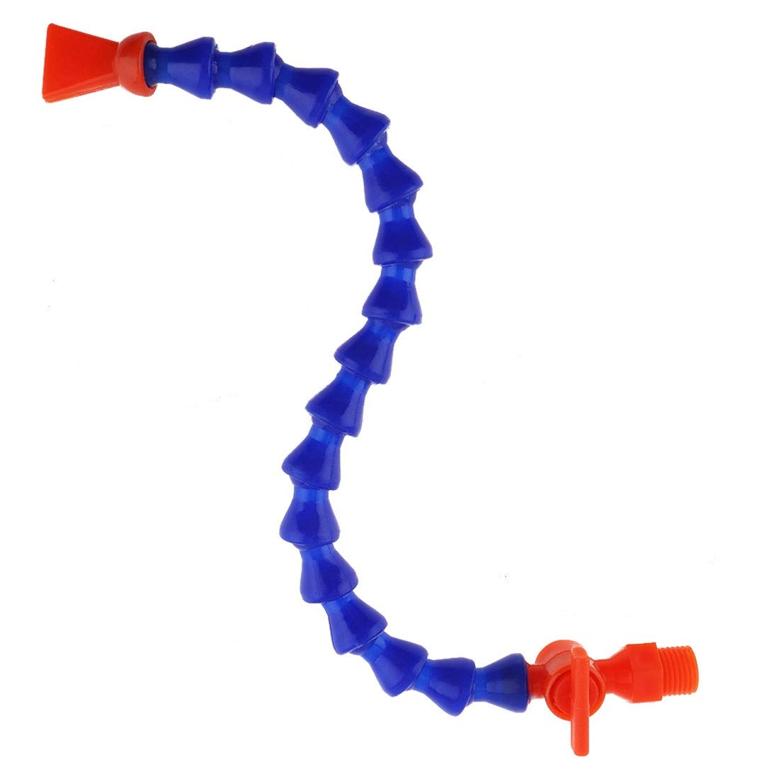 CHGImposs 1/2 Inch Threaded Flexible Coolant Hose with Adjustable Flat Nozzle & Switch - Ideal for CNC Machines, Milling, Lathes, Hydraulic Systems & Water Cooling Applications