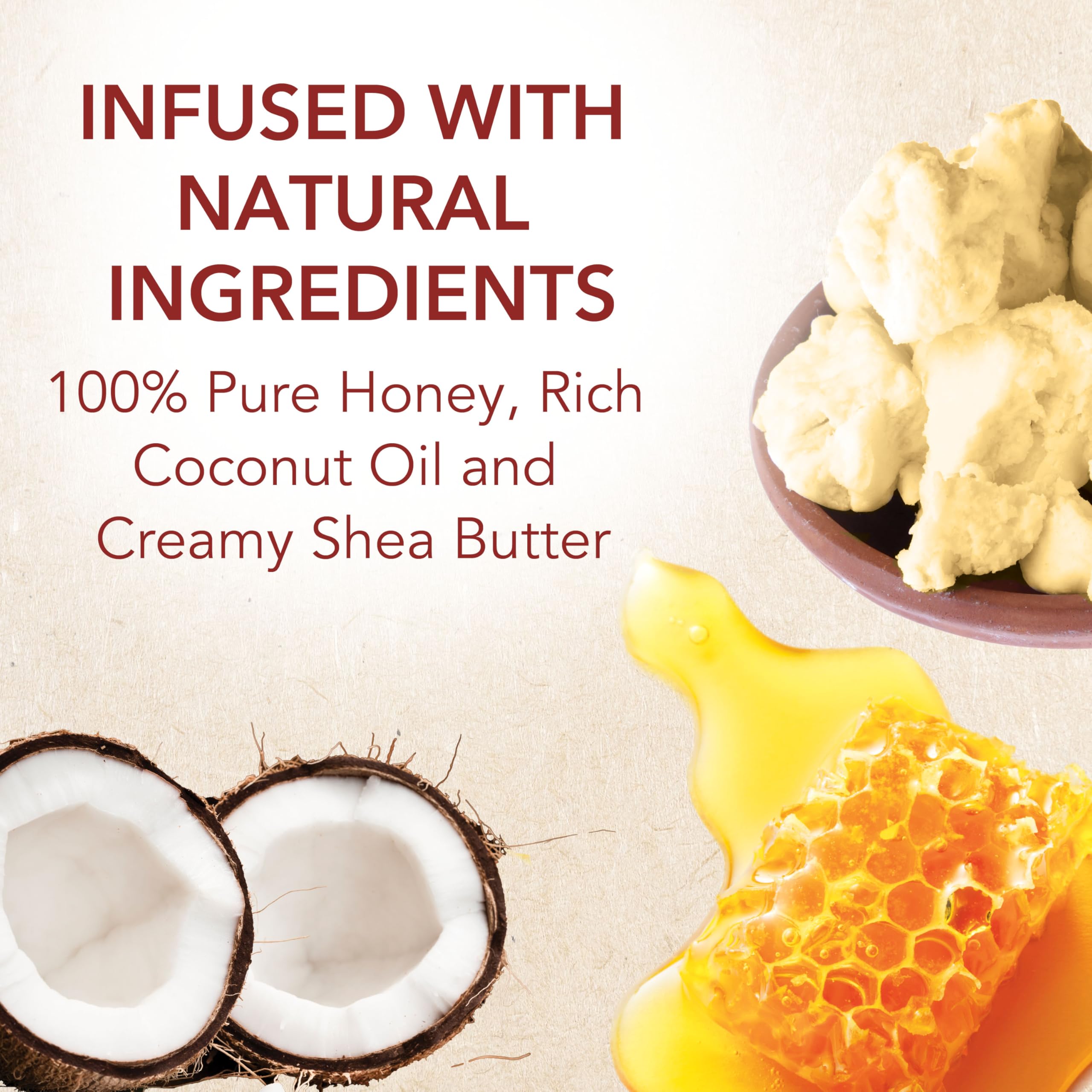 Creme Of Nature Leave-In Conditioner with Pure Honey, Coconut Oil & Shea Butter - 8 Oz for Dry, Damaged Hair Repair - Perfect for Daily Hydration & Heat Styling Protection