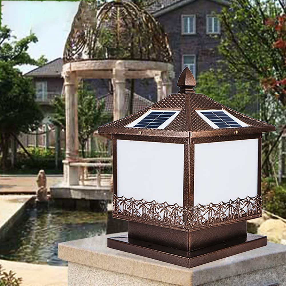 Solar Post Cap Lights Outdoor - Waterproof Deck & Fence Lighting for Patio, Garden, Pathway - Decorative Solar Powered Pillar Lights (Small Size) - Perfect for Driveway, Walkway & Landscape Illumination