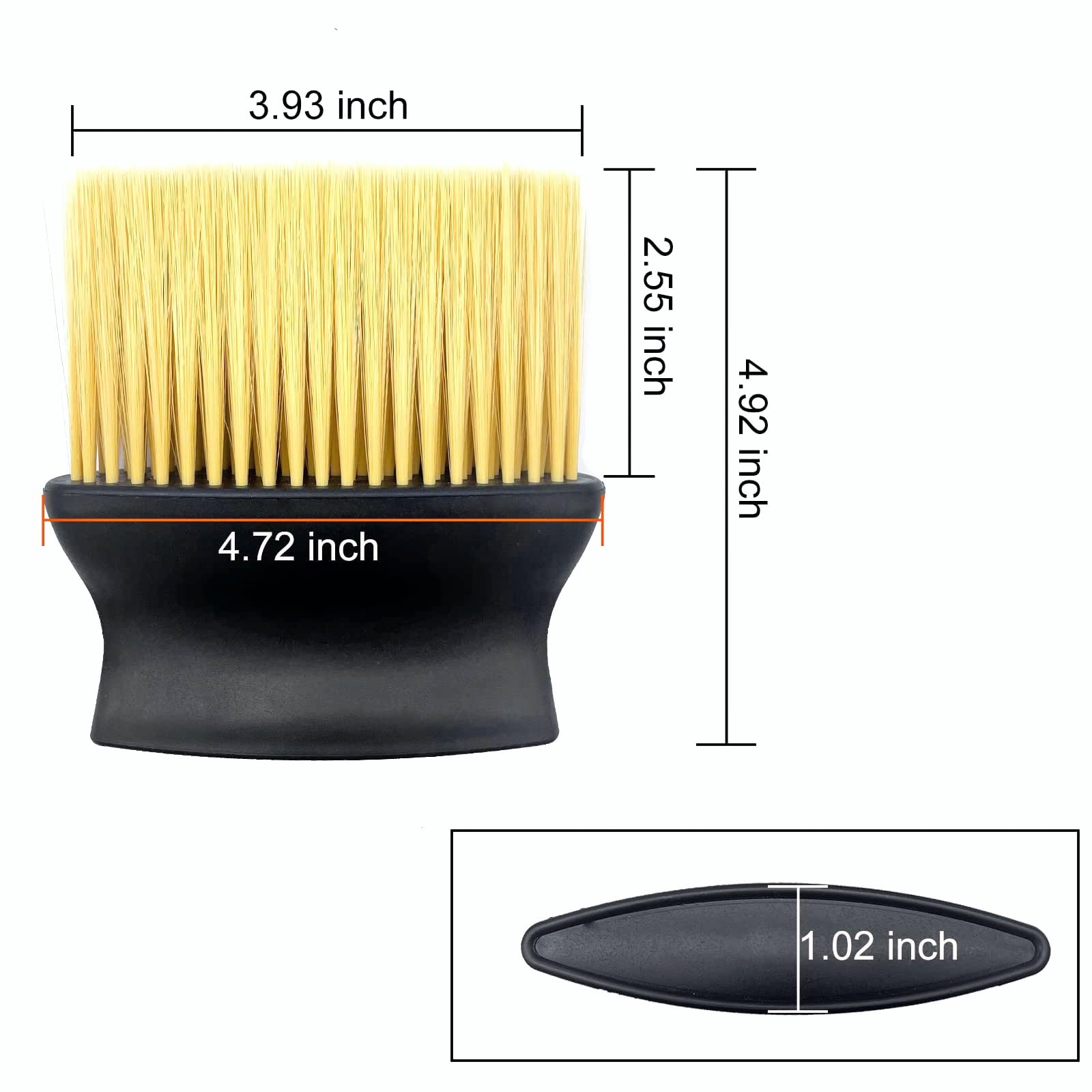 Professional Salon Neck Dusting Brush - Hair Removal Brush for Barbers & Stylists - Soft Polyester Bristles for Post-Haircut Cleanup - Perfect for Barber Shops & Home Grooming