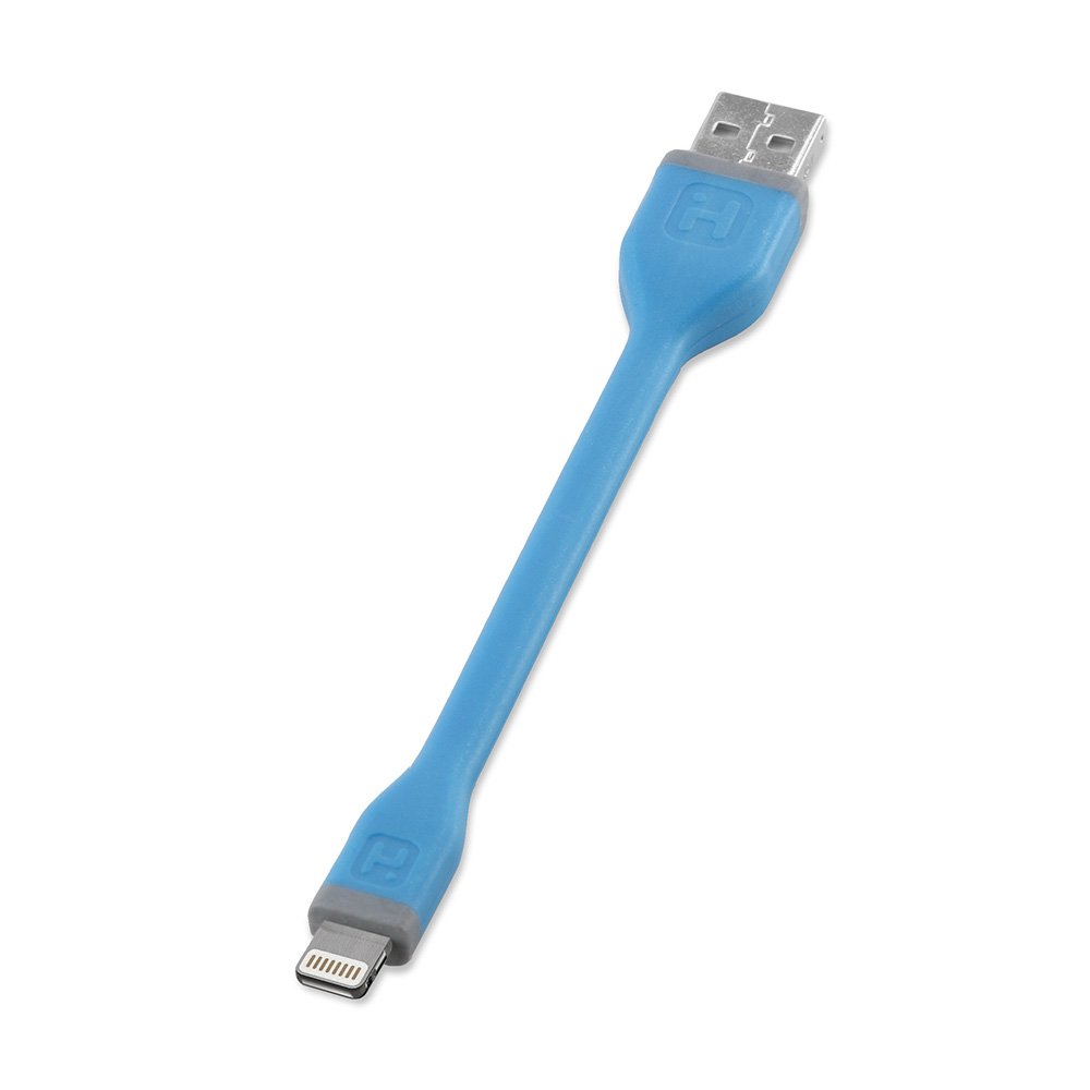 iHome Tangle-Free Lightning Cable for iPhone - 3ft/1m Blue MFi Certified 8-Pin Charging Cord for iPhone 14/13/12/11/X/8/7 - Perfect for Home, Office & Travel Charging