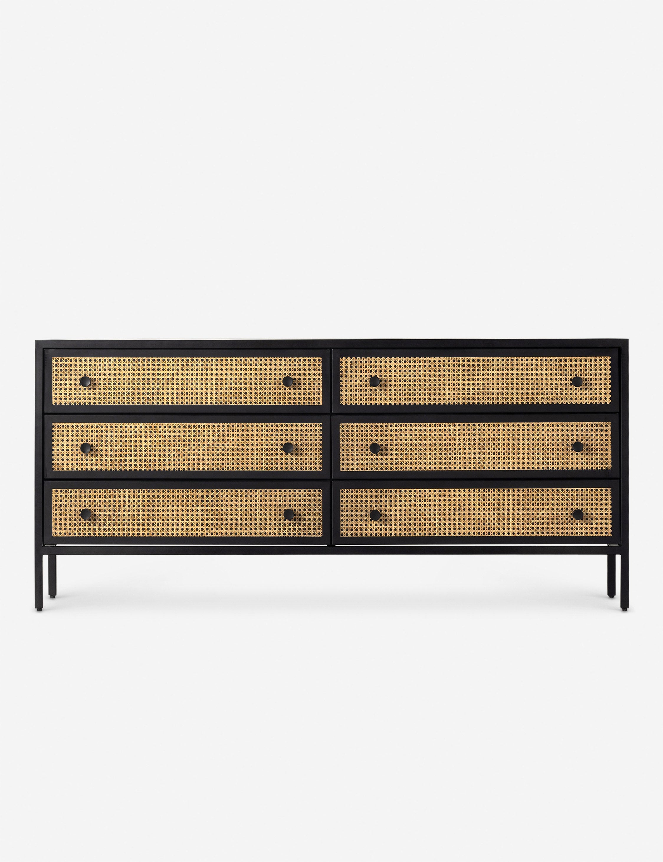 Rumer Dresser - Modern 6-Drawer Wooden Chest for Bedroom & Living Room Storage | Organize Clothes, Accessories & Home Decor