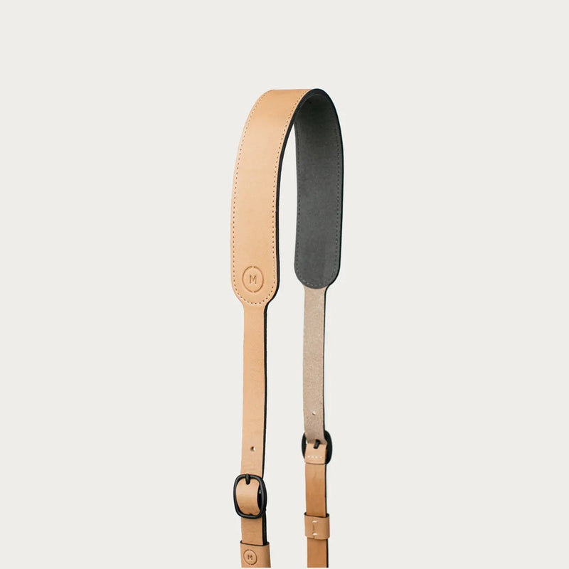 Adjustable Leather Camera Strap for DSLR & Mirrorless Cameras - Premium Natural Leather - Comfortable & Durable Neck Strap for Photographers - Perfect for Travel, Wedding & Outdoor Photography