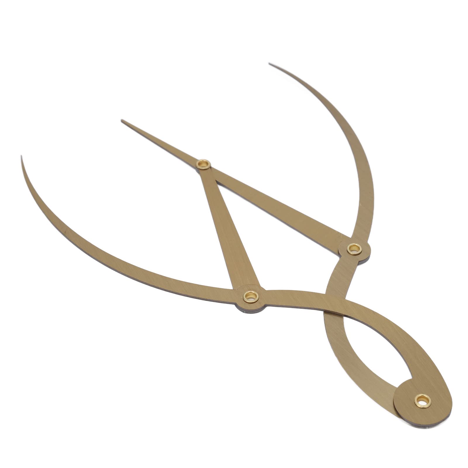 EXCLUZO Professional Tattoo Eyebrow Ruler & Brow Caliper - High Precision, Reusable & Portable Measuring Tool for Perfect Eyebrow Symmetry - Ideal for Tattoo Artists, Microblading & Permanent Makeup (Gold)