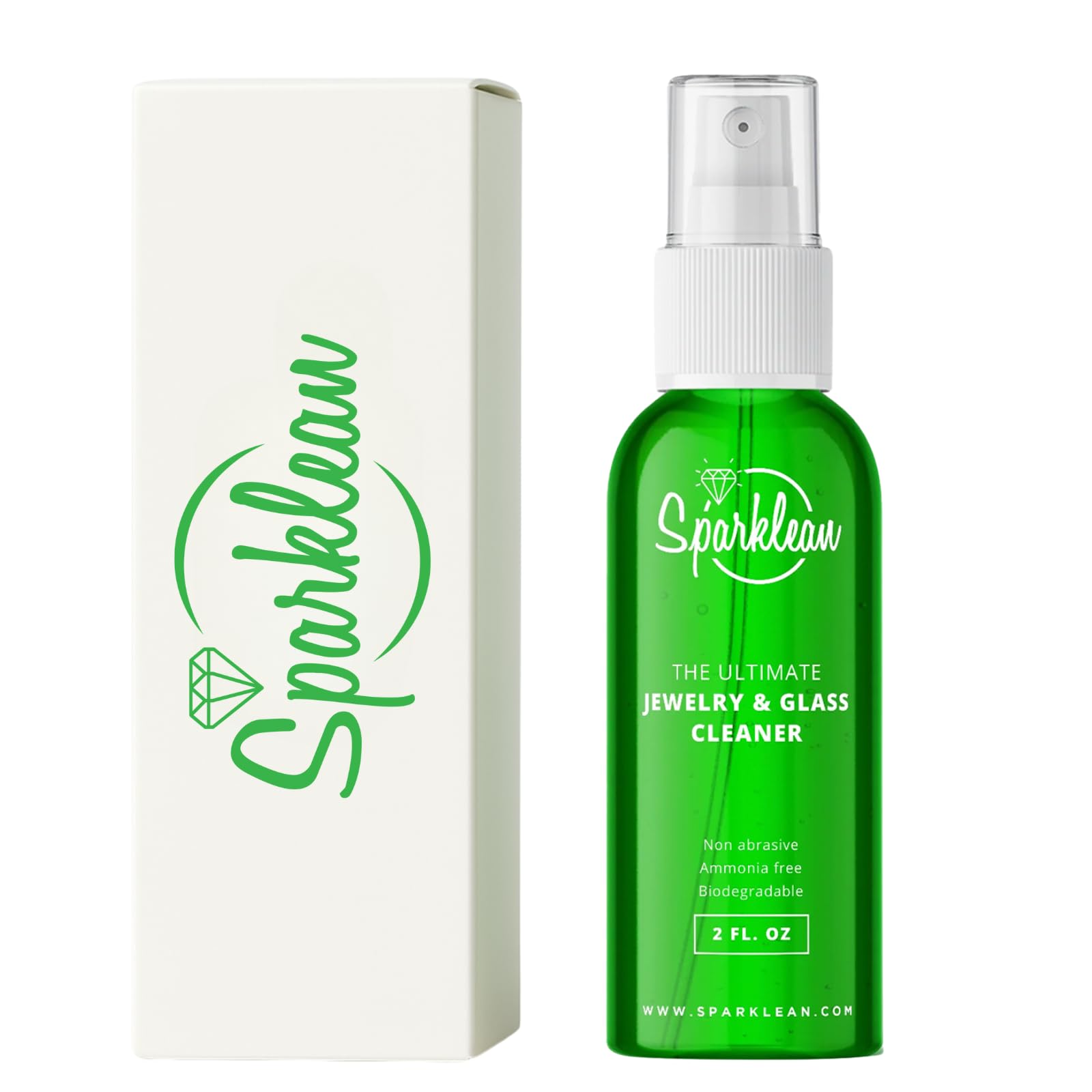 Premium Jewelry Cleaner Solution for Gold, Silver & Diamonds | Non-Toxic Ammonia-Free Jewelry Cleaning Spray | Anti-Tarnish Treatment | Perfect for Rings, Necklaces & Watches | Home & Travel Jewelry Care Kit