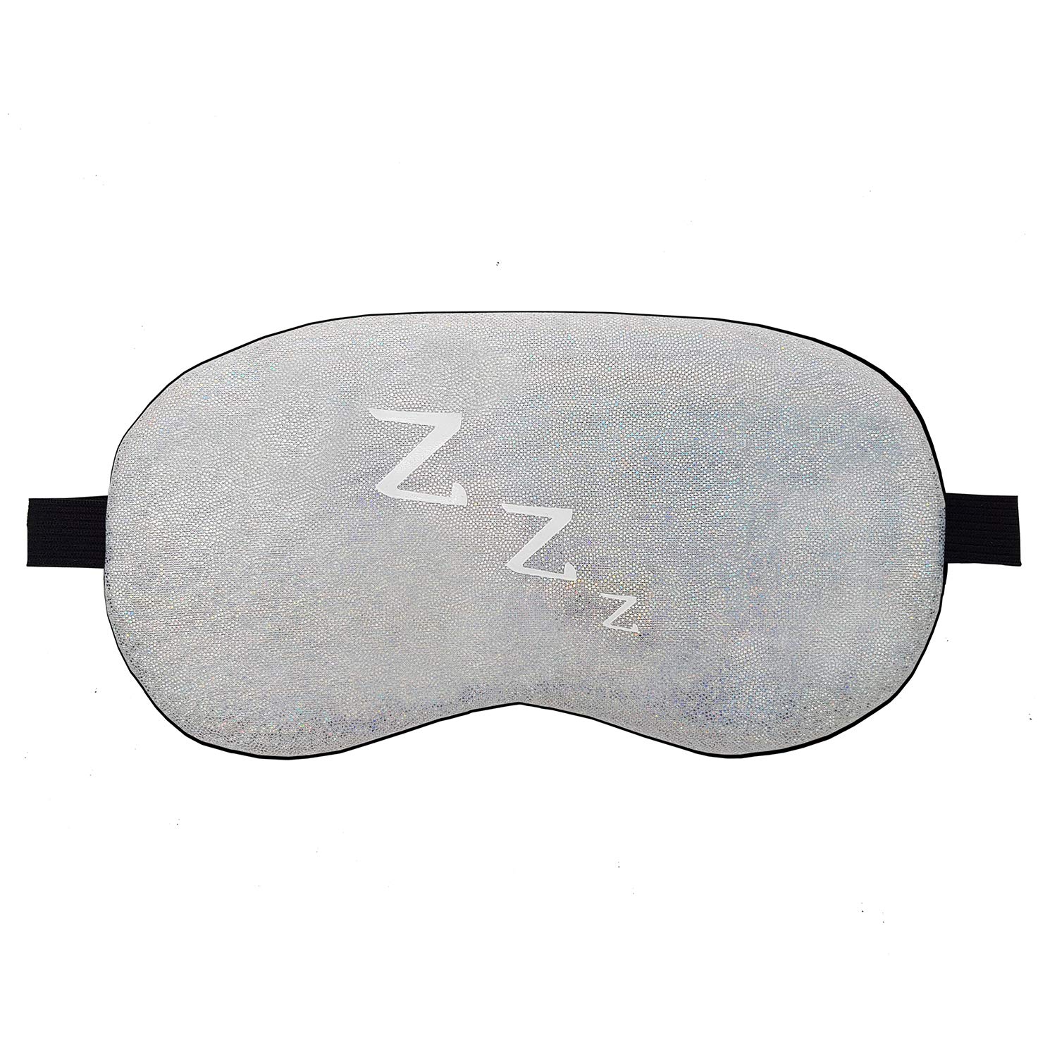 Jenna™ Silk Sleep Eye Mask for Women & Men - Soft Comfortable Eye Cover for Insomnia Relief, Meditation, Dark Circles & Puffy Eyes - Perfect for Travel, Nap & Night Sleep (Silver)