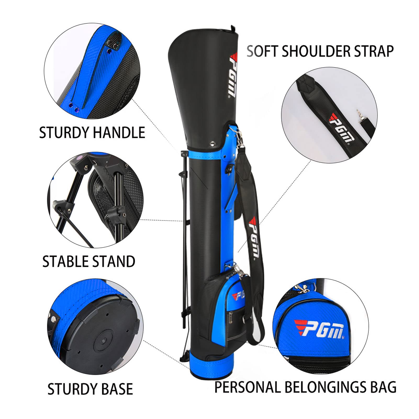 Premium Golf Stand Bag for Men & Women - Lightweight, Durable & Waterproof - Easy to Carry Sunday Golf Bag for Course & Travel - Perfect for Weekend Golfers & Frequent Travelers