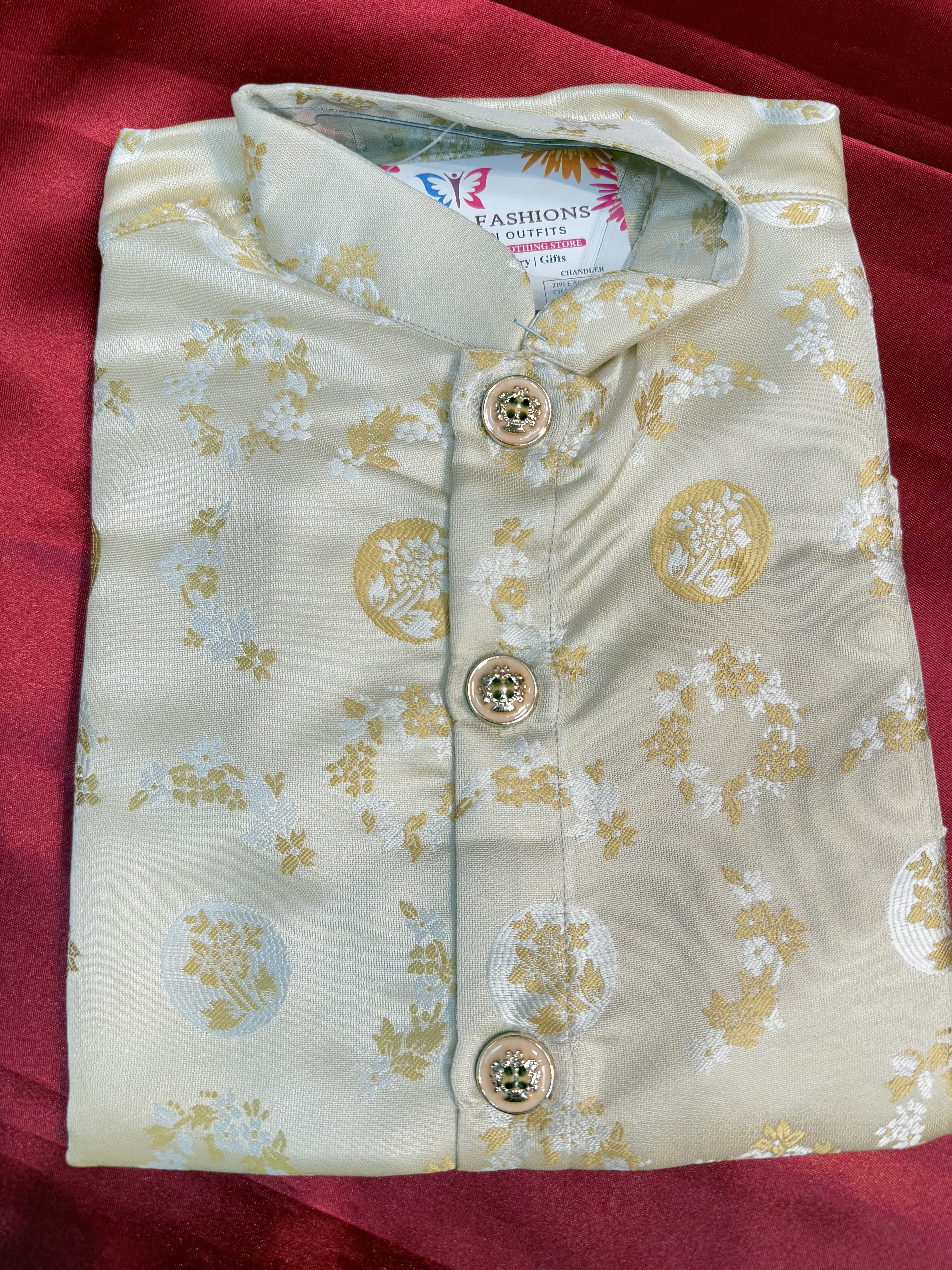 Stylish Jacquard Cotton Kurta Pajama Set for Boys | Comfortable Heavy Cotton Ethnic Wear | Perfect for Festivals, Weddings & Family Gatherings