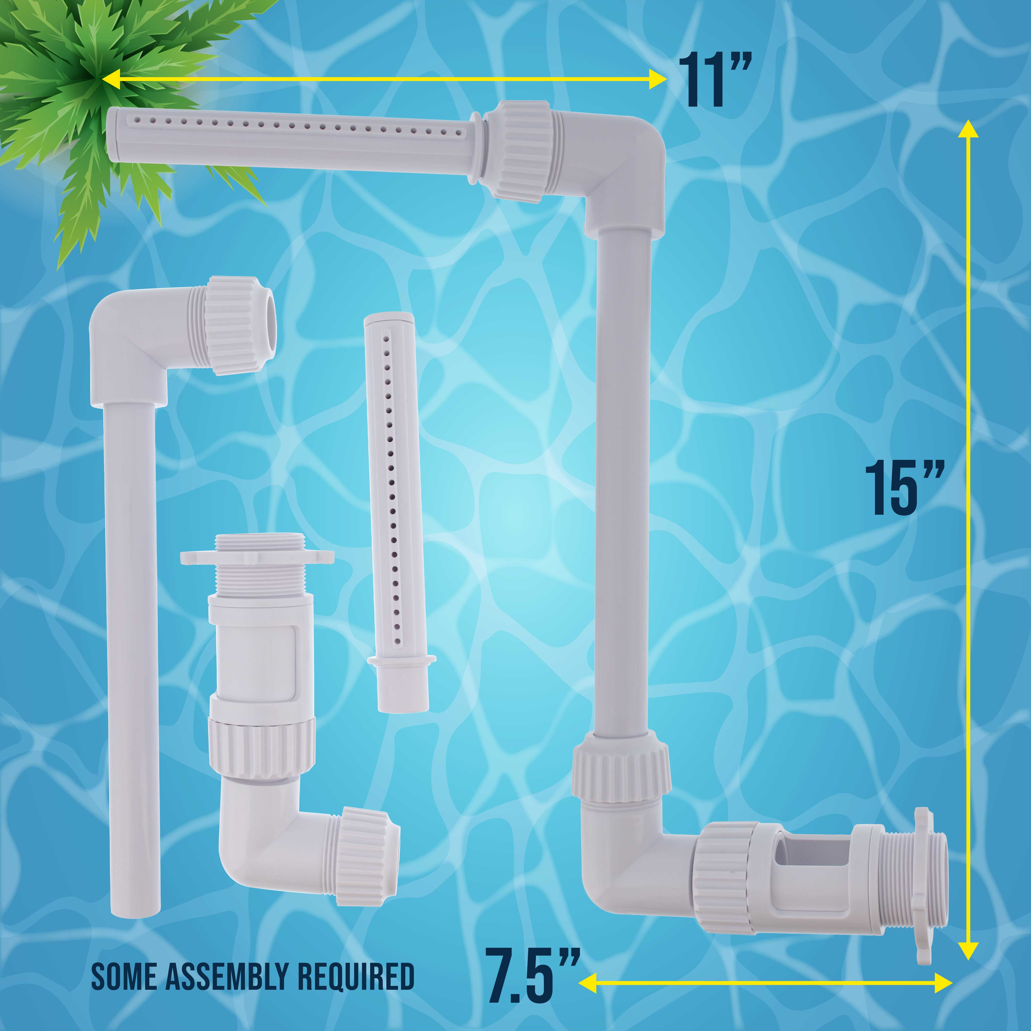 Adjustable Swimming Pool Waterfall Spray Fountain - Pool Water Aerator for Cooling & Decoration | In-Ground & Above-Ground Pools | Perfect for Backyard Relaxation & Summer Fun