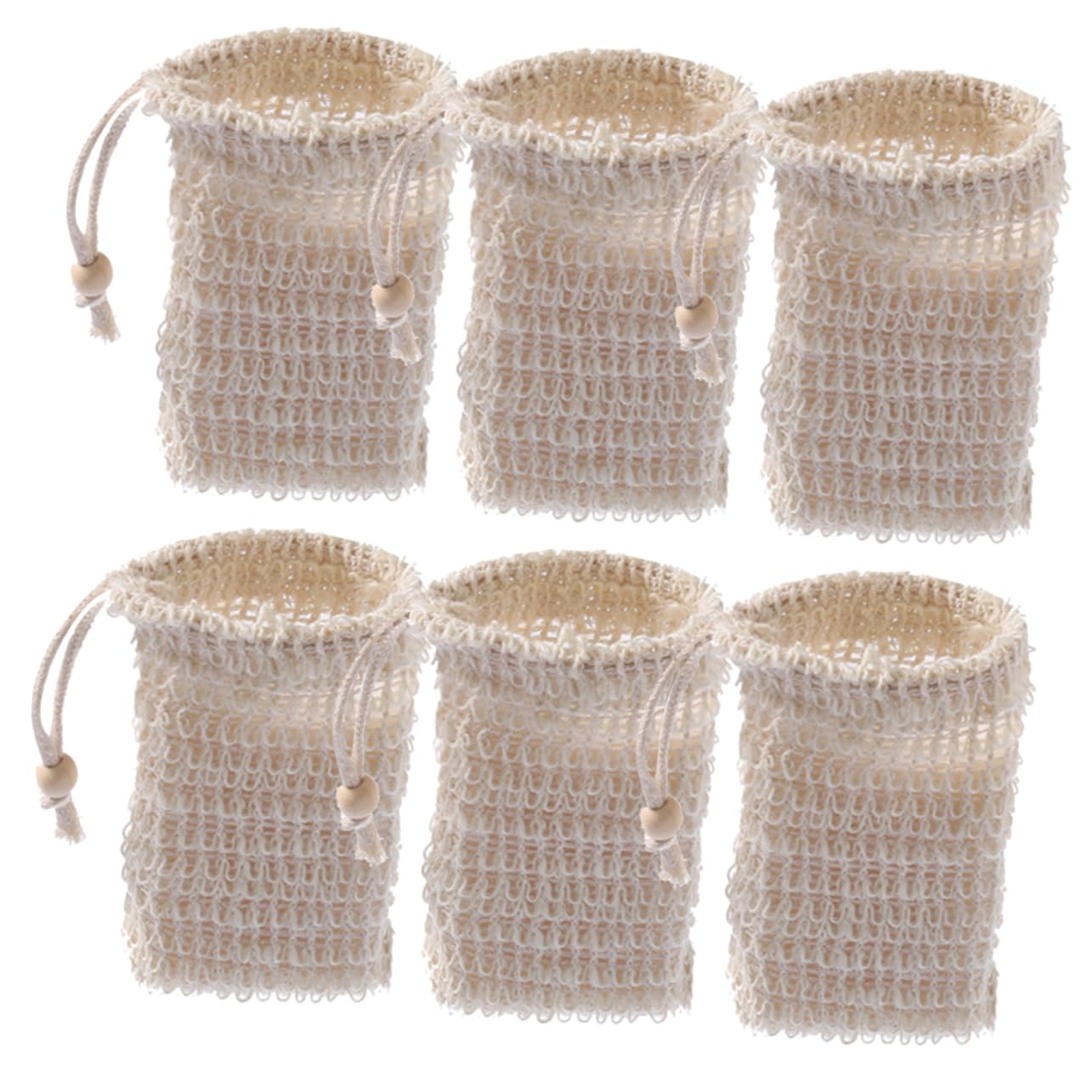 CANIGHT 6Pcs Soap Pouches - Foaming Mesh Soap Saver Bags for Bar Soap, Travel & Home Use - Reusable Soap Sacks for Shower, Bath, Camping and Gym