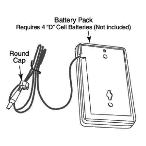 Bobrick B824 241 Battery Pack for SureFlo Soap Dispenser - Replacement Power Supply for Commercial Restrooms & Healthcare Facilities
