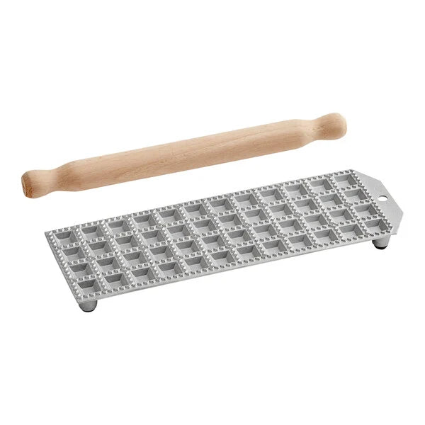 Mini Square Ravioli Maker with 48 Cavities - Perfect for Homemade Pasta, Dumplings, and Italian Cuisine - Ideal for Home Chefs and Pasta Lovers
