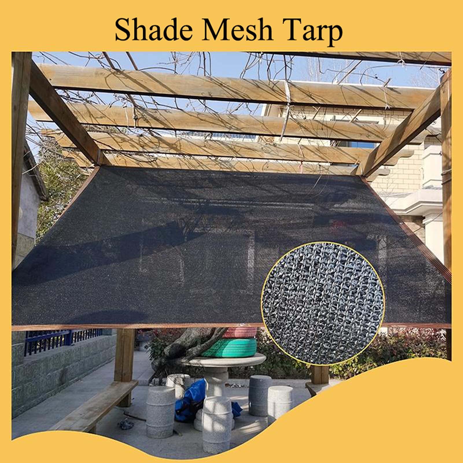 10x30ft Sun Mesh Shade Cloth for Plants & Greenhouse - UV Resistant Shade Net with Grommets - Outdoor Garden Plant Cover for Patio, Backyard & Vegetable Protection