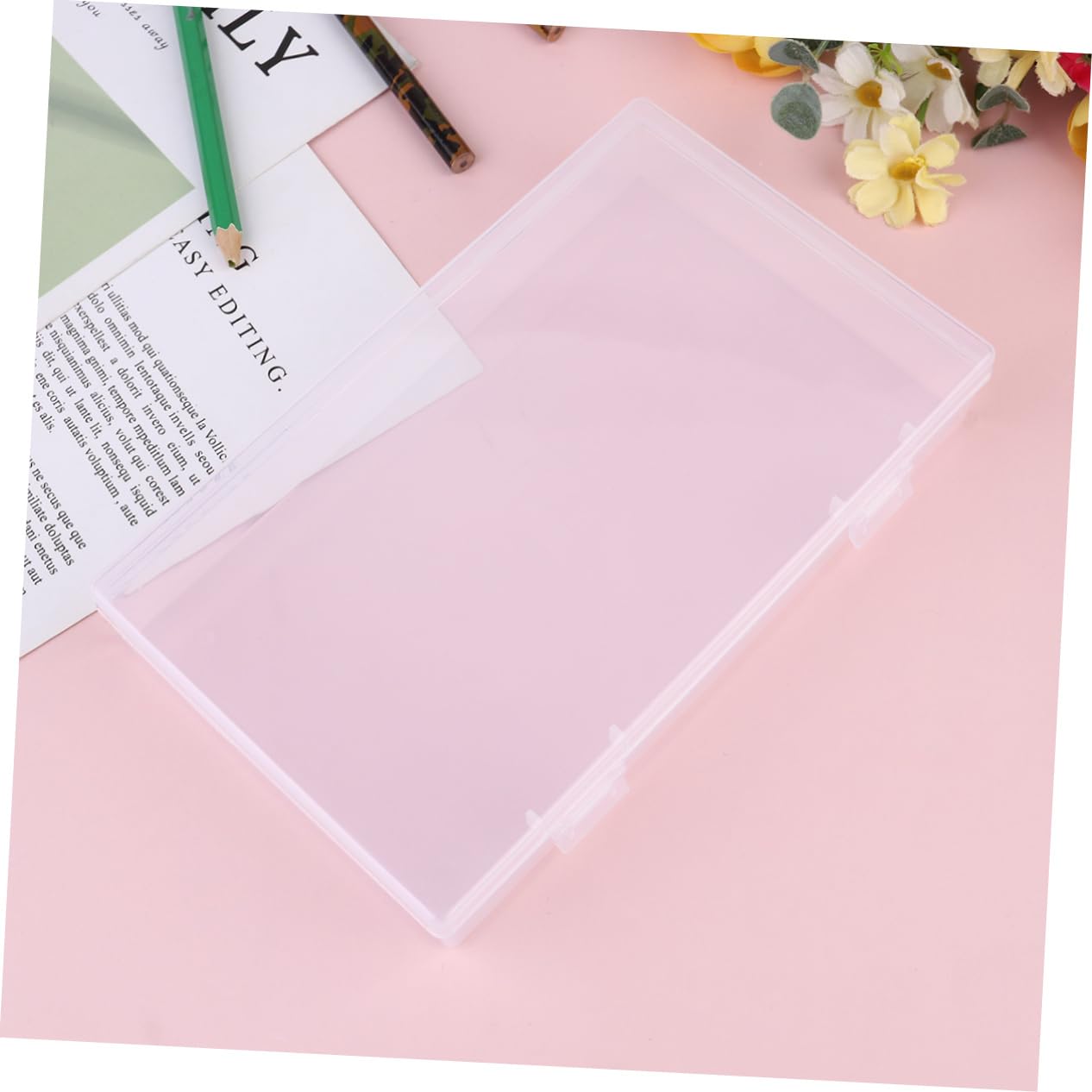 DIYEAH 4-Piece Set Large Capacity Pencil Case - Premium Stationery Organizer Box for School, Office & Art Supplies (Great for Students, Teachers & Artists)
