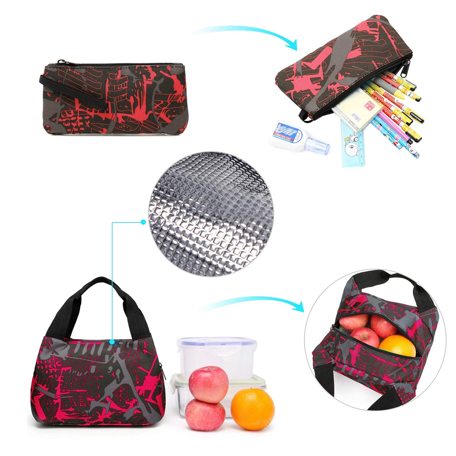 **CAMTOP Kids School Backpack for Boys & Girls - Durable Bookbag Set with Lunch Box & Pencil Case - Perfect for School, Travel & Daily Use**