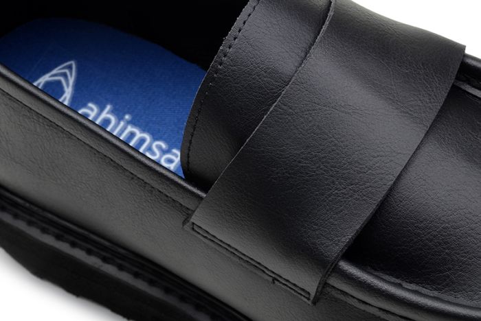 Ahimsa Black Everyday Loafers for Men & Women - Comfortable Slip-On Shoes for Work, Casual & Travel