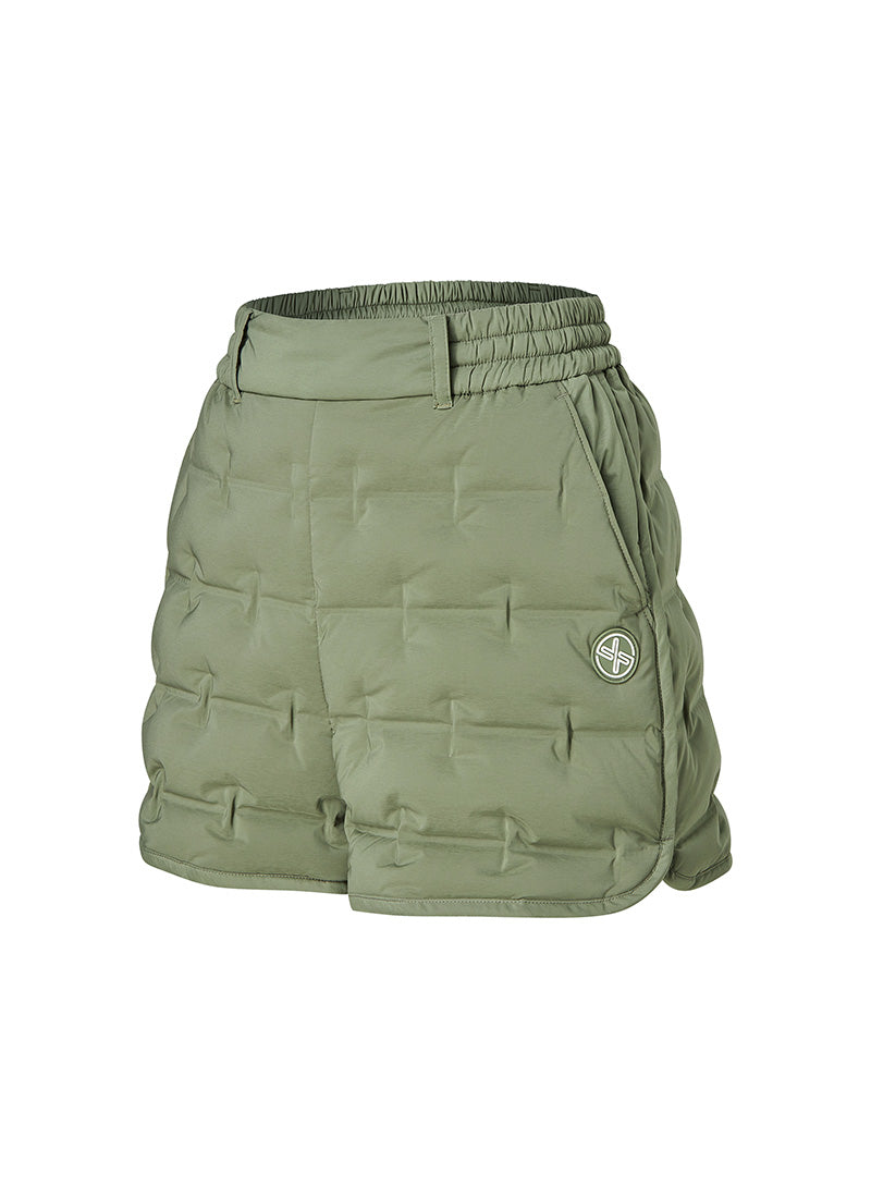 Women's High-Waisted Tube Goose Down Banding Shorts - Warm Winter Thermal Underwear for Skiing, Running & Outdoor Activities