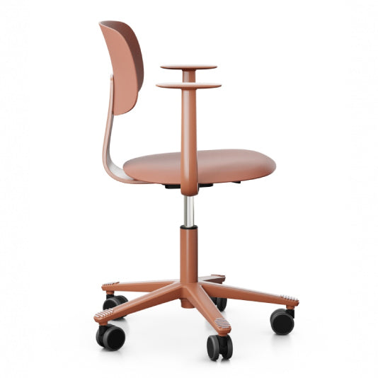 HÅG Tion 2100 Ergonomic Office Chair - Blush Rose Pink Mesh Back Support for Home & Workspace Comfort