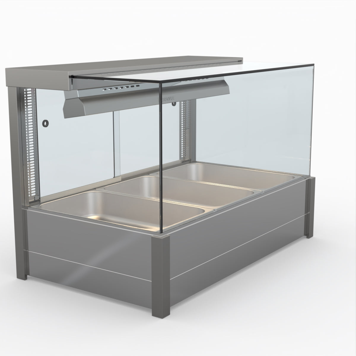 Bonvue BM11SC Square Countertop Bain Marie - Dual Wet & Dry Food Warmer for Restaurants, Catering & Buffets - Perfect for Keeping Soups, Sauces & Dishes Warm