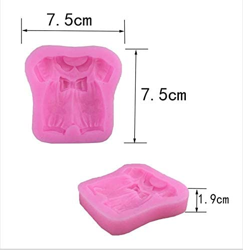 RKPM HOMES 3D Silicone Baby Clothes Chocolate Mold | DIY Fondant Candy Baking Tool for Cake, Chocolate, Ice Jelly & Soap Making | Reusable Multi-Color Bakeware | Perfect for Birthday Parties, Baby Showers & Holiday Treats