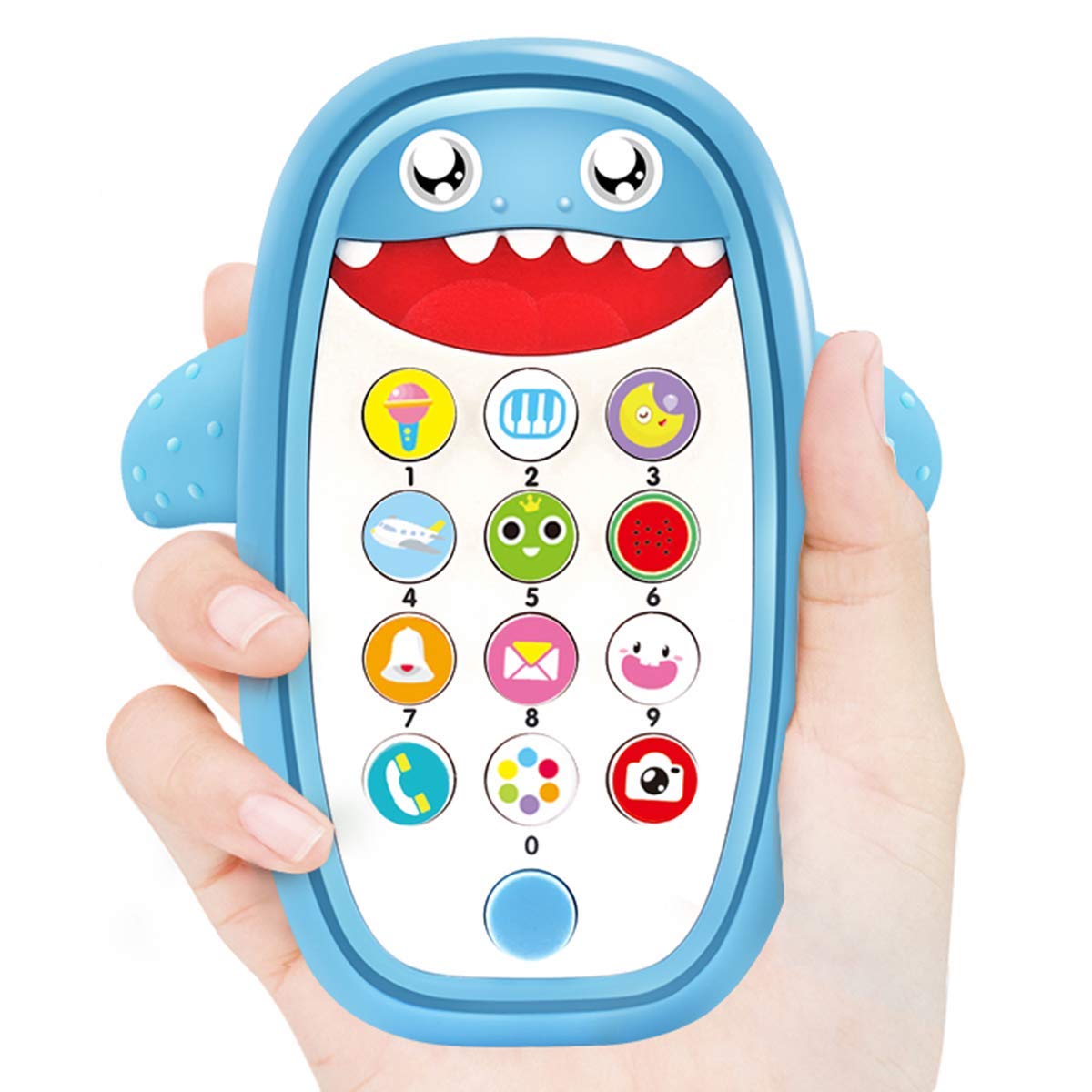 Baby Shark Musical Phone Toy with Lights & Sounds - Interactive Teething Toy for Infants & Toddlers | Learning & Playtime Fun for Kids