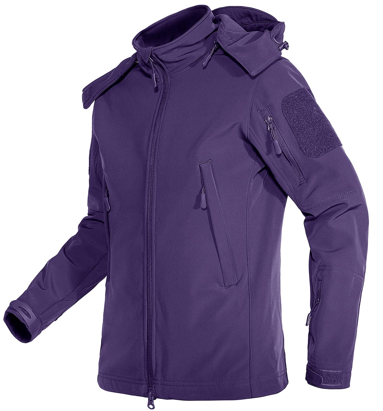 TACVASEN Women's Waterproof Windbreaker Fleece Softshell Jacket with Hood - Lightweight Winter Coat for Skiing, Snowboarding & Outdoor Activities