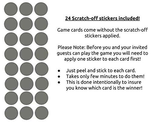 Baby Shower Scratch Off Game - 24 Ready To Pop Pink Scratch Cards | Fun Baby Shower Activity & Gender Reveal Party Game Idea | Perfect for Coed Showers, Virtual Events & Nursery Decor