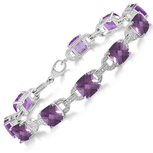 Exquisite Colorful Gemstone & Diamond Bracelet for Women - Elegant Fashion Jewelry Gift for Birthday, Anniversary & Special Occasions