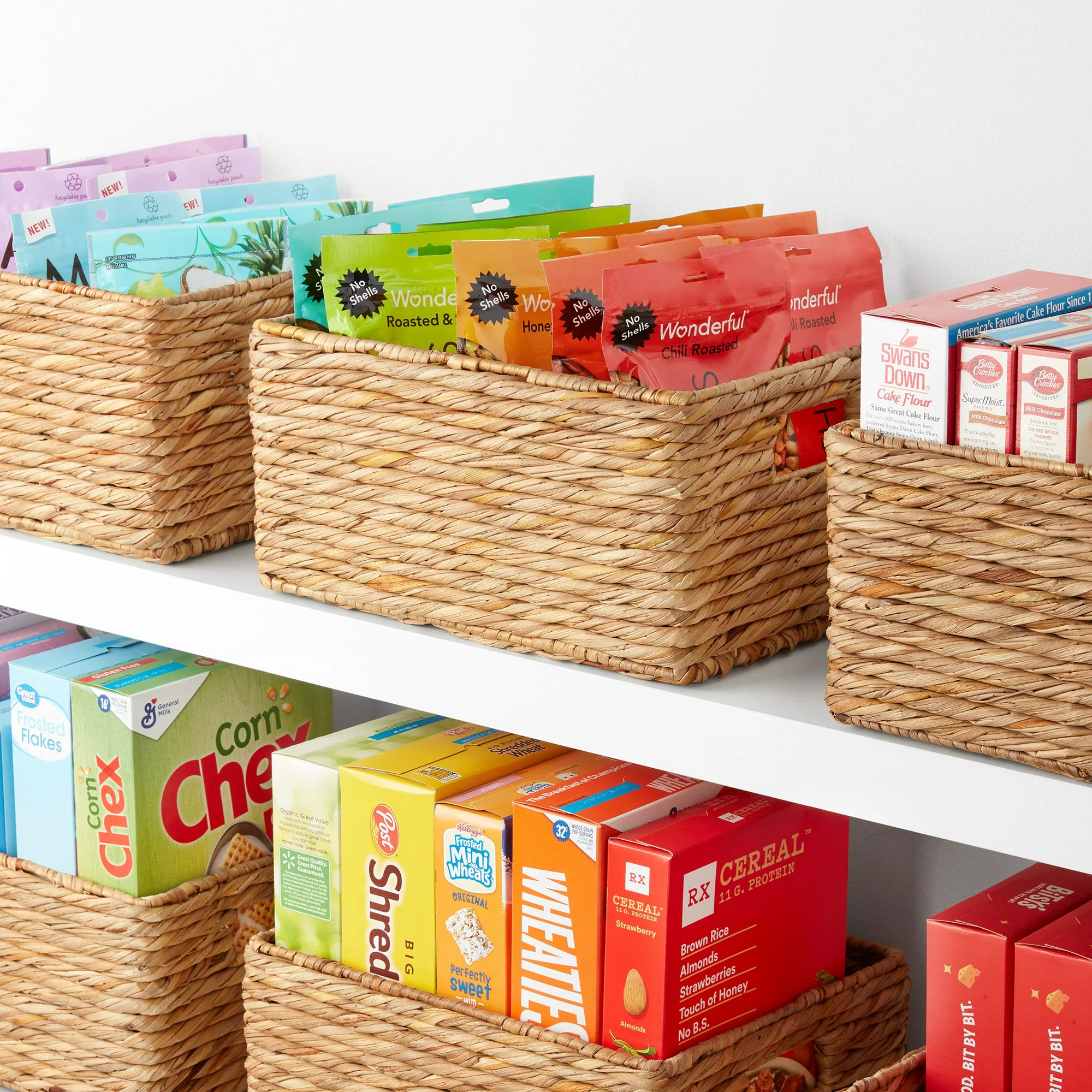 The Home Edit Small Woven Storage Bin - Organizer Basket for Home, Office, Nursery & Closet - Perfect for Toys, Books, Laundry & More