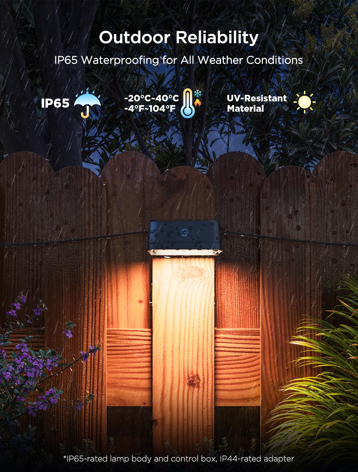 Govee H7067 Outdoor Deck Lights Extension Kit - 3 Pack (19.6ft) Waterproof LED Strip Lights for Patio, Garden, Stairs - Smart RGB Color Changing Lights with App Control | Perfect for Backyard, Pool Area, and Landscape Lighting