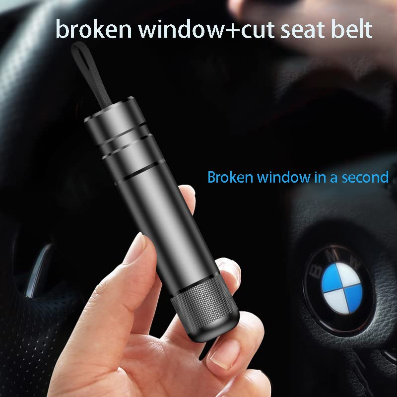 Emergency Car Escape Tool - Spring-Loaded Window Breaker & Seat Belt Cutter for Vehicle Safety (Silver) - Perfect for Roadside Emergencies, Accidents, and Vehicle Break-Ins