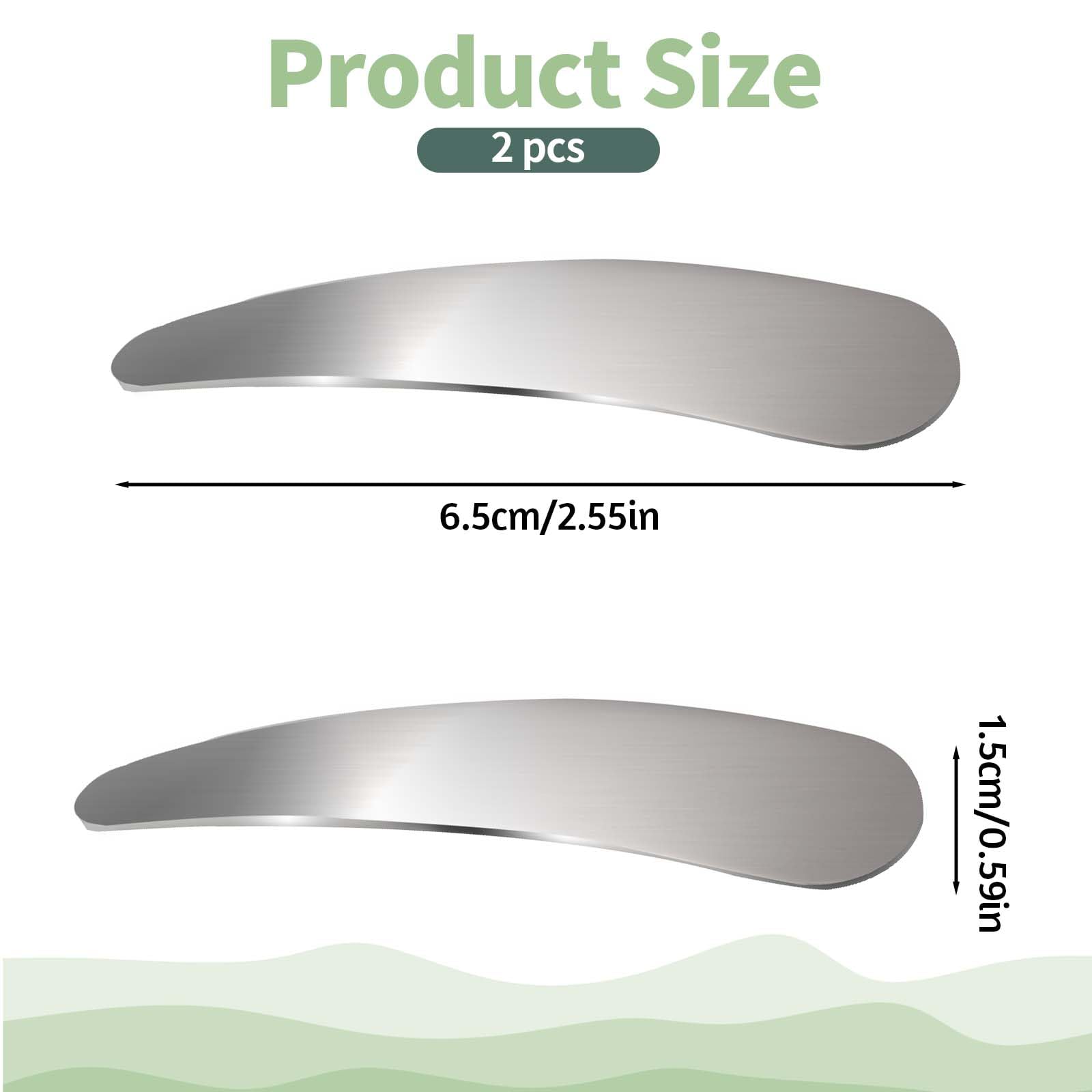 2 Pack Mini Metal Cosmetic Spatulas - Silver Makeup Skincare Cream Spoon, Practical Cosmetic Dig Scoop for Sampling & Mixing | Perfect for Jars, Tubs & Travel Beauty Kits | Essential Makeup Tools for Professional Artists & Home Use