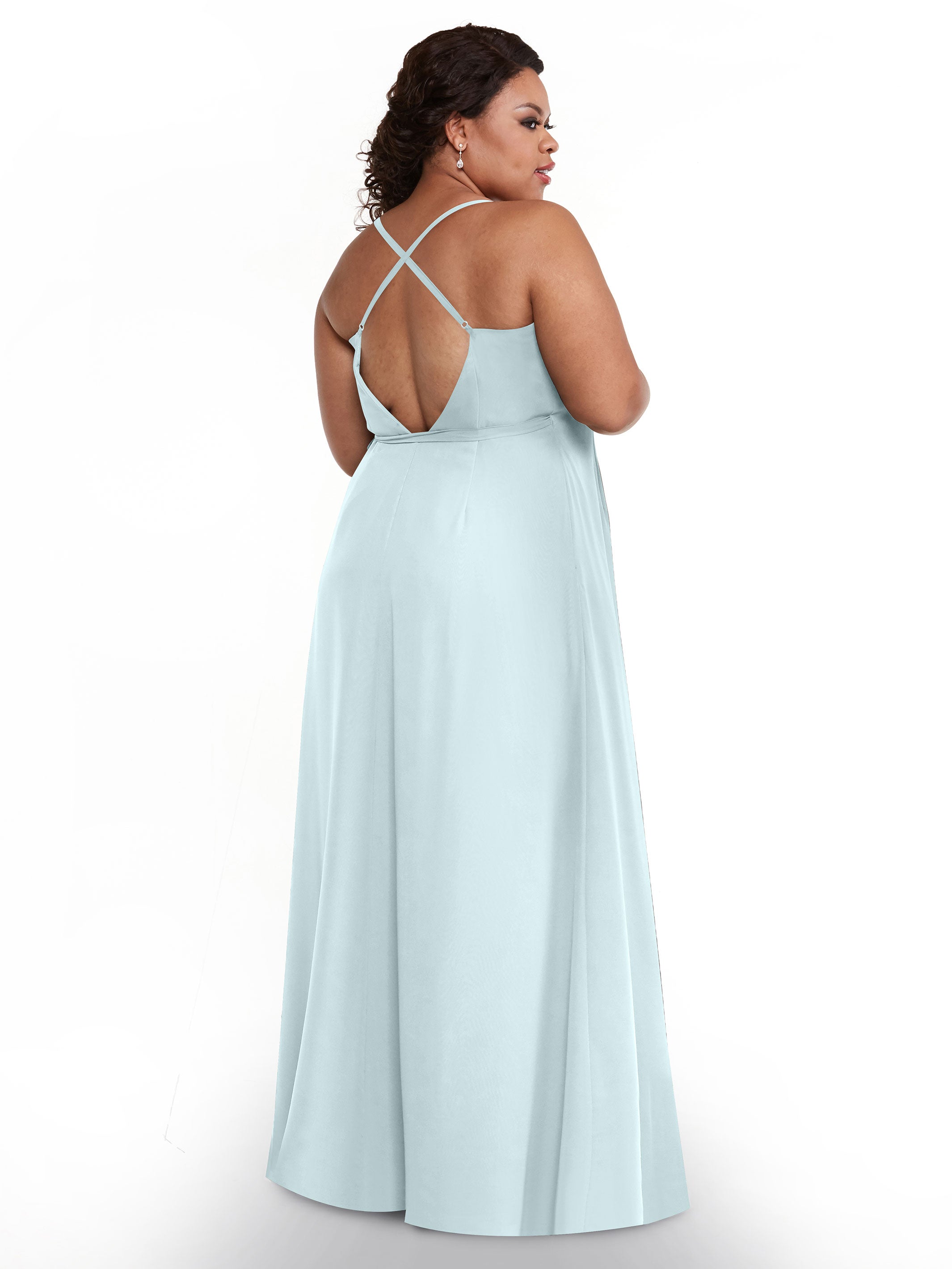 Elegant 80171 Sheath Chiffon Bridesmaid Dress with Adjustable Self-Tie Sash - Perfect for Weddings, Formal Events & Special Occasions