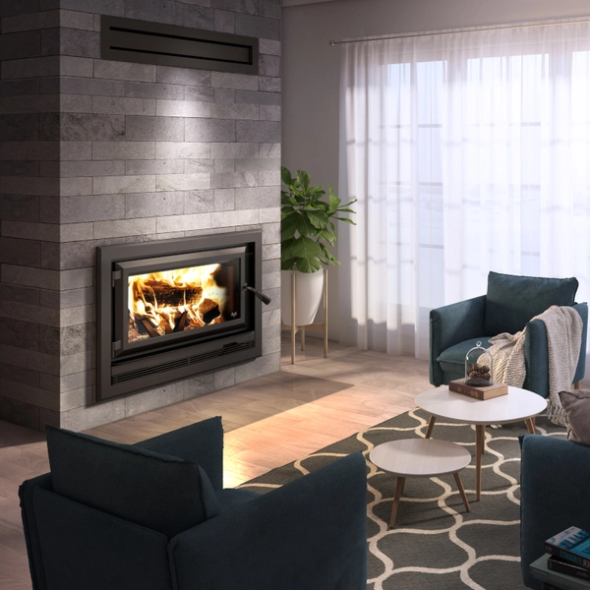 Ventis HE275CF High Efficiency Wood Stove Bundle - Eco-Friendly Heating for Homes, Cabins & Outdoor Living Spaces