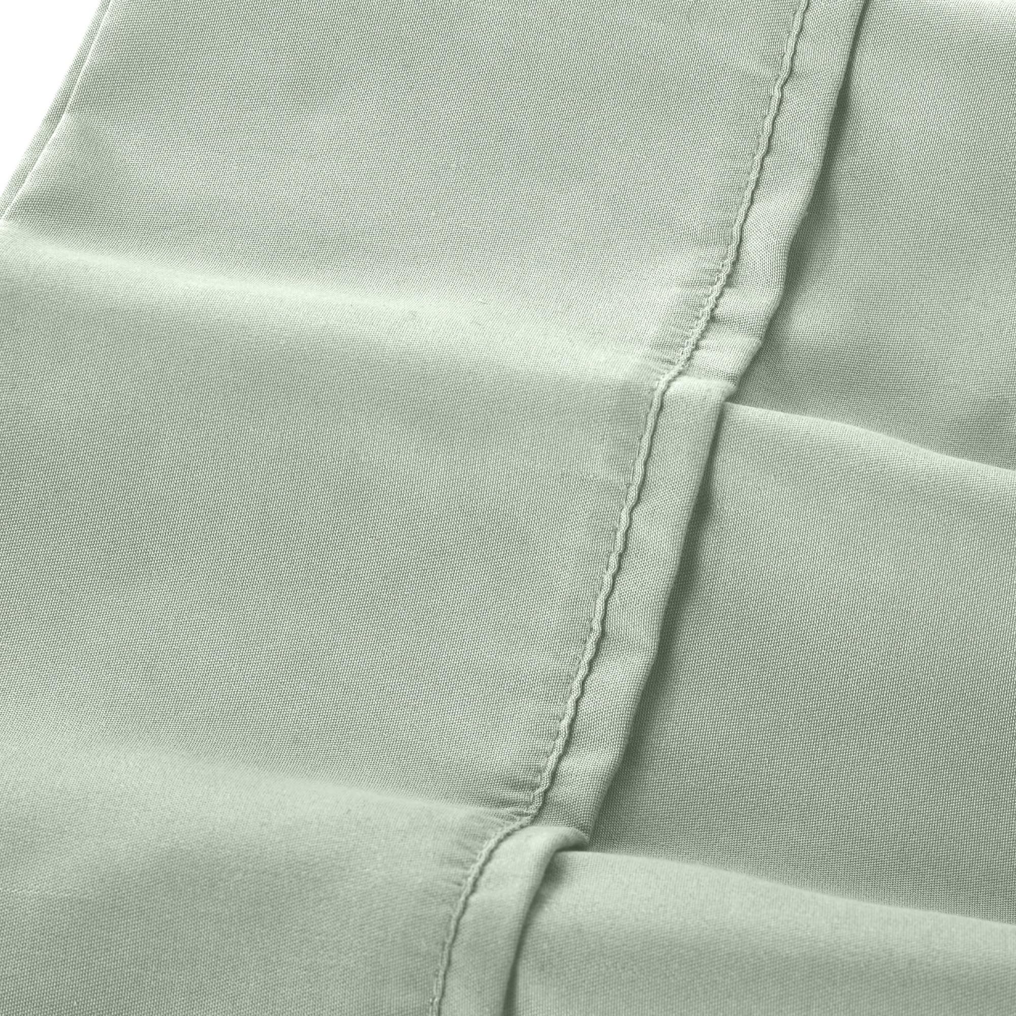 Luxury Soft Microfiber Bed Sheets Set - Breathable Deep Pocket Fitted Sheet, Flat Sheet & Pillowcases - Seafoam King Size for Comfortable Sleep - Perfect for Master Bedroom, Guest Room & Vacation Homes