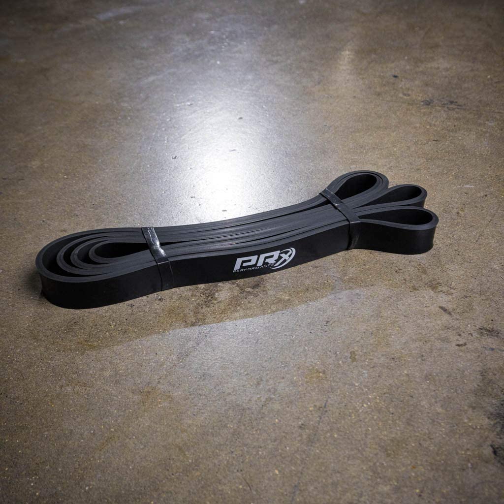 PRx Performance Mobility Band Bundle - Resistance Bands for Assisted Pull-Ups, Powerlifting & Strength Training - Red, Black, Purple, Green Exercise Bands for Speed & Agility Workouts - Perfect for Home Gym, CrossFit & Athletic Training