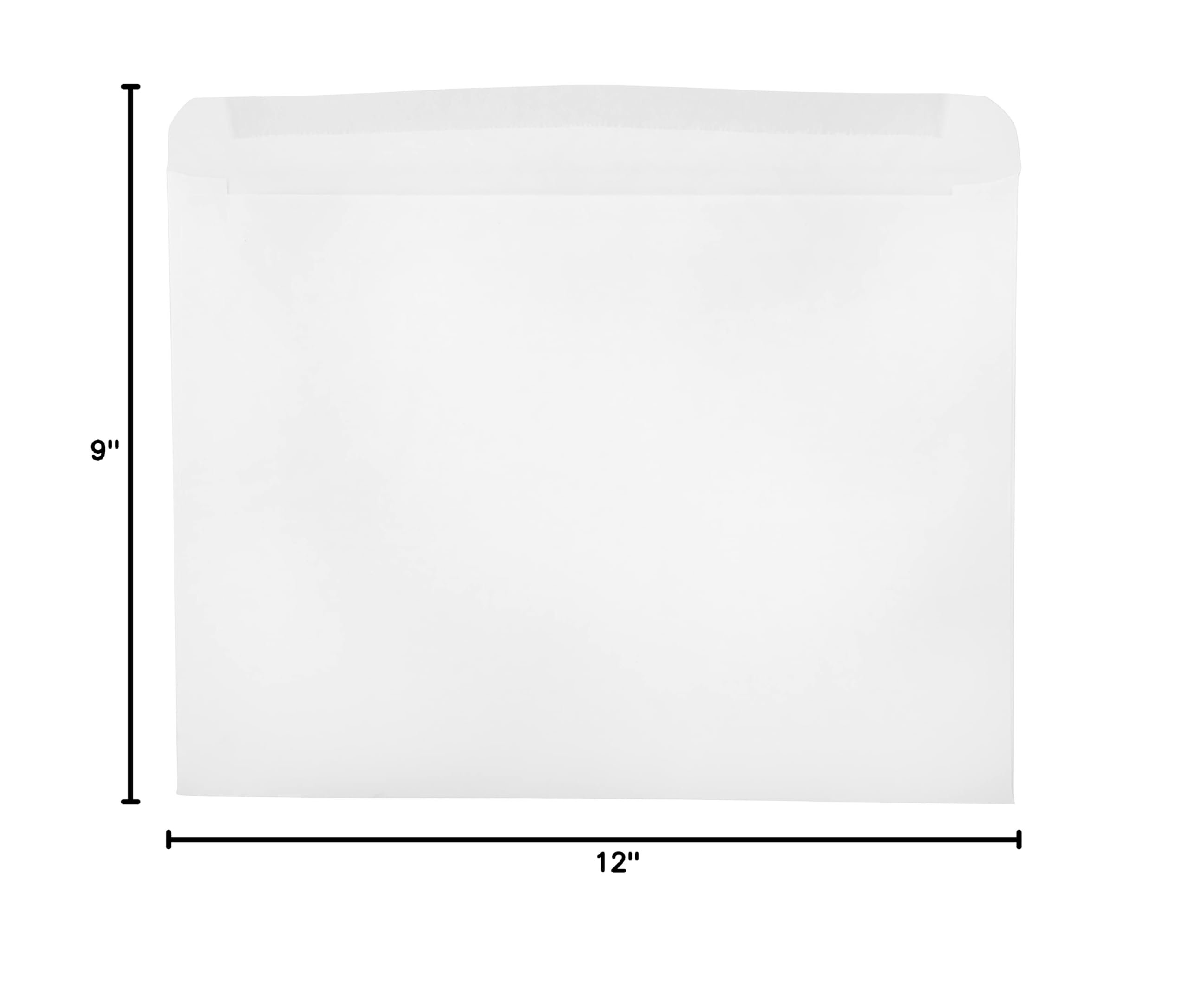 JAM PAPER 9 x 12 Inch White Commercial Window Envelopes - Bulk Pack of 250 - Perfect for Business Mailings, Invoices & Office Documents