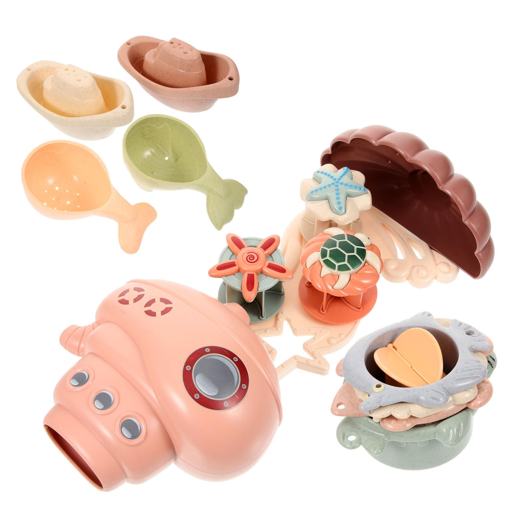 CORHAD Cartoon Bath Toys Set - Fun Water Play Toys for Kids, Toddler Bath Time & Pool Party (1 Set) | Safe, Non-Toxic ABS Material for Bathtub, Swimming Pool & Outdoor Water Activities