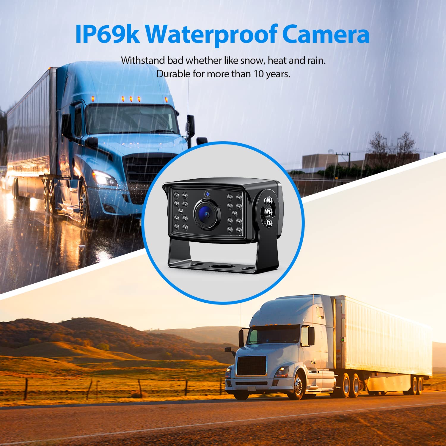 HD Backup Camera System Kit with 7