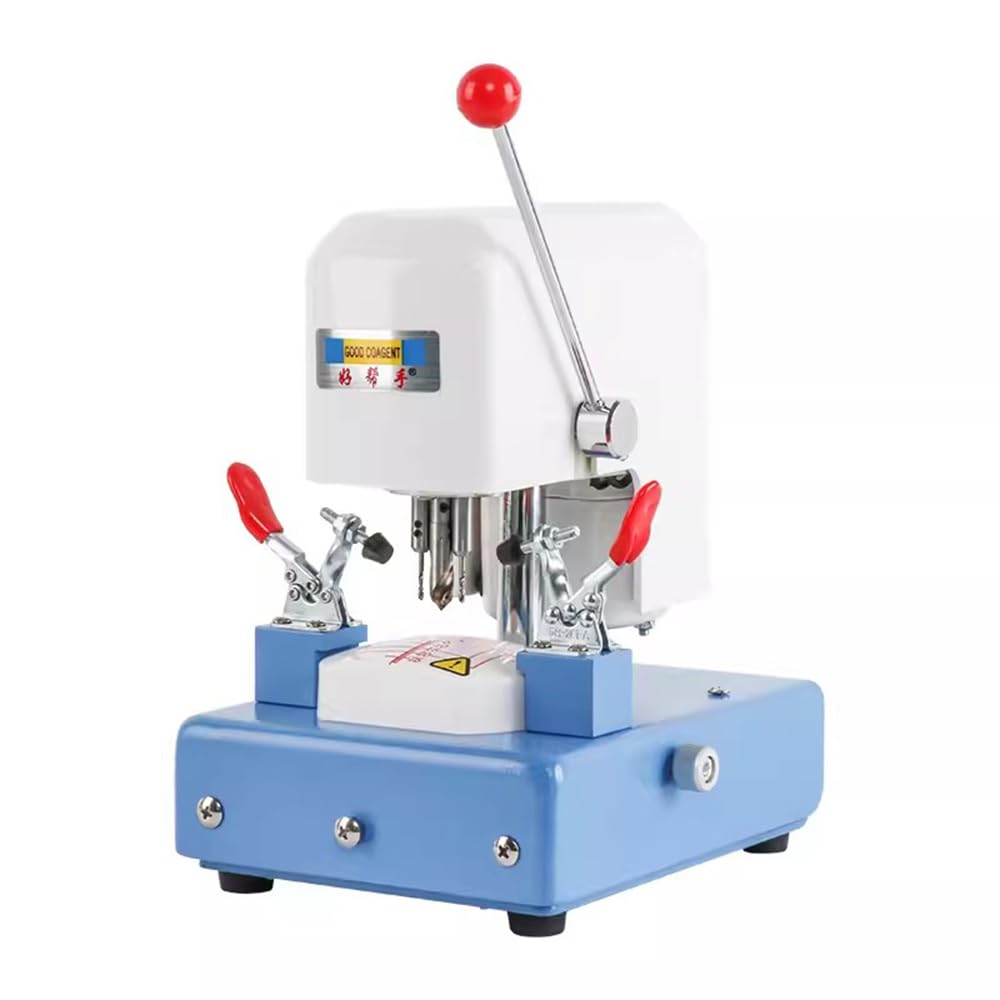 CP-10A Professional 3-Hole Eyeglass Lens Punching Machine | 220V Optical Lens Template Cutter for Glasses Manufacturing & Repair | Perfect for Opticians, Eyewear Shops & Optical Labs