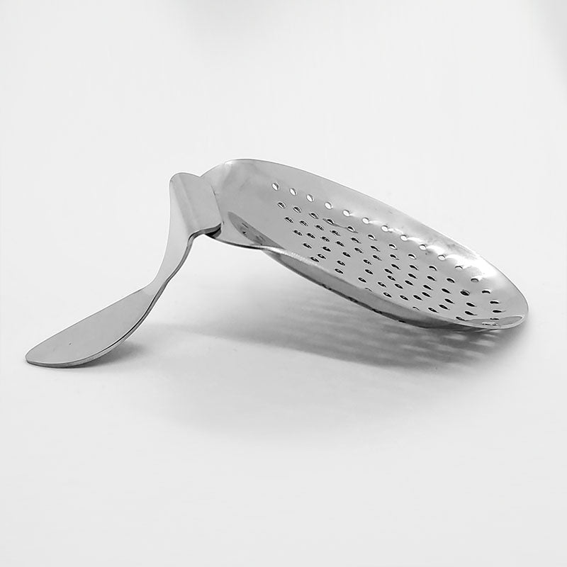 BarConic® Julep Strainer - Premium Stainless Steel Cocktail Strainer with Curved Handle for Mint Juleps & Classic Cocktails | Perfect for Home Bars & Professional Mixology