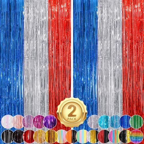 Red Blue Silver