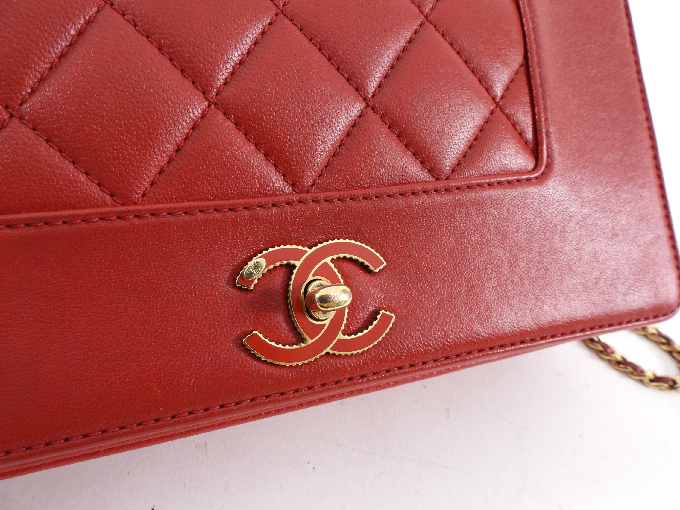 Chanel Red Leather Quilted Mademoiselle Medium Flap Bag with Gold Hardware - Luxury Designer Handbag for Women, Perfect for Parties, Date Nights & Special Occasions