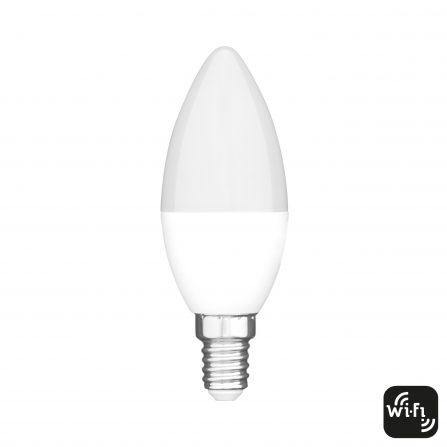 4W Smart SES LED Candle Bulb - Warm White 2700K, Dimmable, E12 Base - Perfect for Chandeliers, Night Lights & Decorative Lighting