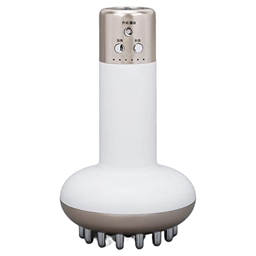 Electric Massage Brush with 6 Speed Settings - Hot Compress & Scraping Therapy for Back Pain Relief - Perfect for Home, Office & Travel Use