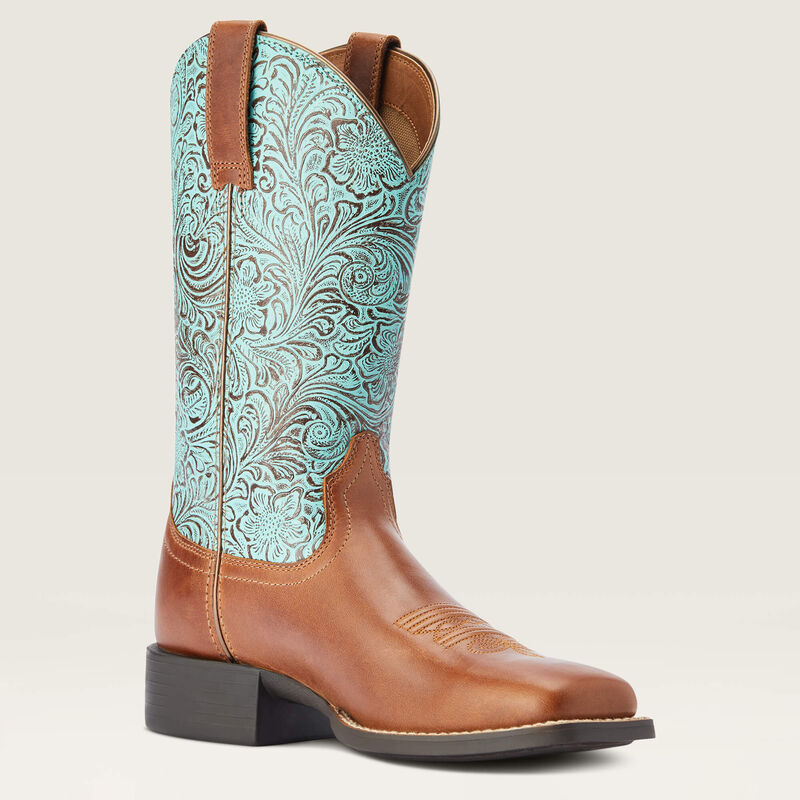 Best Round Up Wide Square Toe Western Boots for Men & Women - Comfortable Cowboy Boots for Riding, Dancing & Country Fashion